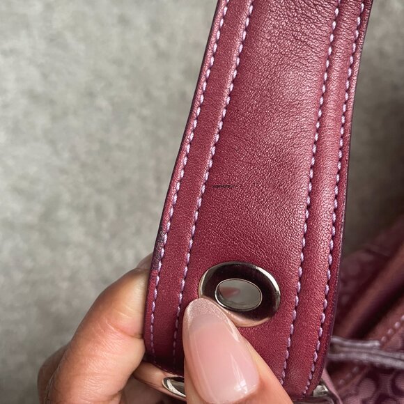 RARE Vintage Coach Plum/Pink Soho Hobo Mini Shoulder Bag 2154 - Picture 9 of 16